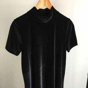 Black Madewell Velvet Mini Dress Size M